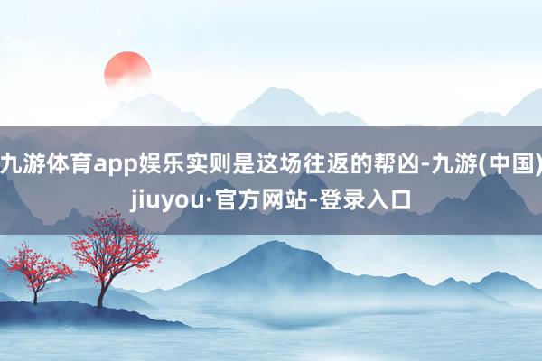 九游体育app娱乐实则是这场往返的帮凶-九游(中国)jiuyou·官方网站-登录入口