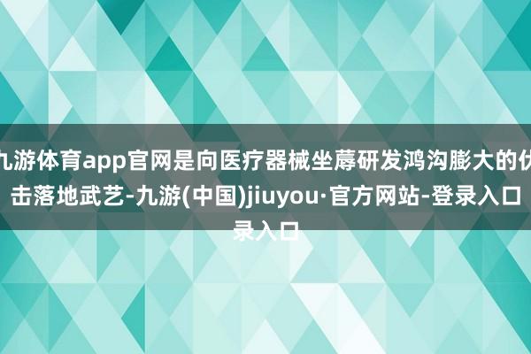 九游体育app官网是向医疗器械坐蓐研发鸿沟膨大的伏击落地武艺-九游(中国)jiuyou·官方网站-登录入口